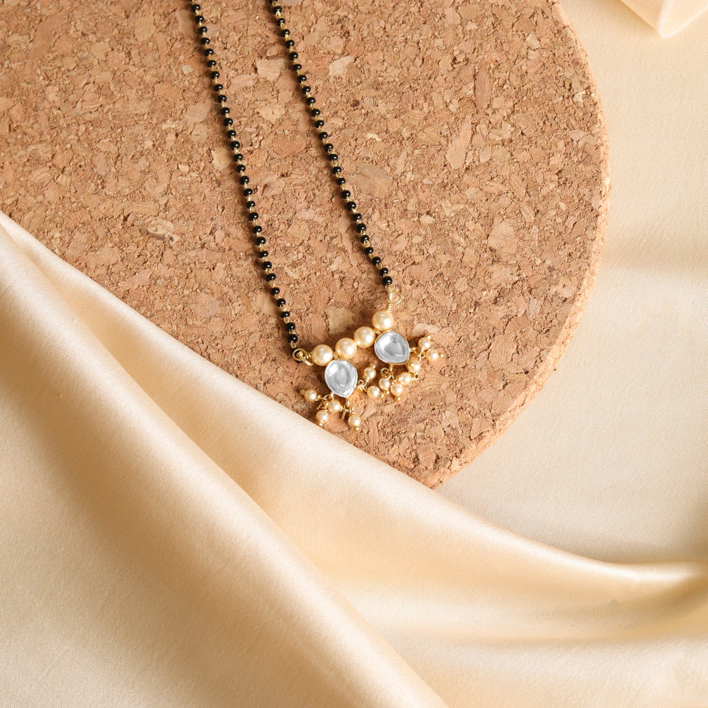 Kundan Clear Drop Mangalsutra-3