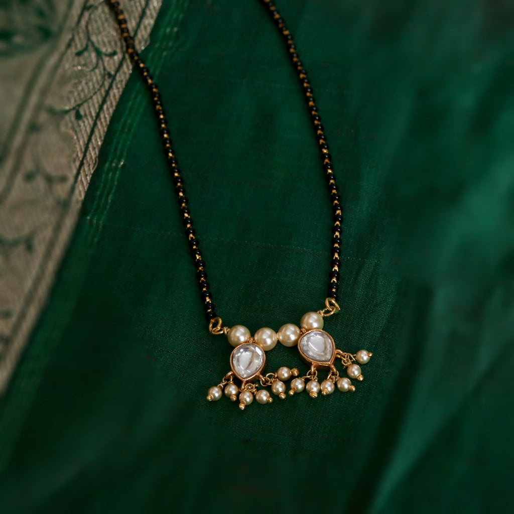 Kundan Clear Drop Mangalsutra-2